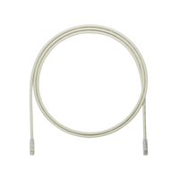 Cable de Parcheo UTP, Cat6A, 24 AWG, CM, Color Gris, 2.13 Metros (7 Pies)