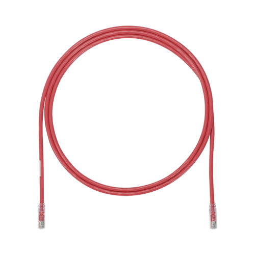 Cable de Parcheo UTP, Cat6A, 24 AWG, CM, Color Rojo, 7ft