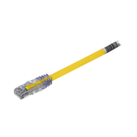 Cable de Parcheo UTP, Cat6A, 24 AWG, CM, Color Amarillo, 7ft