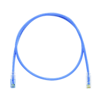 Cable de Parcheo TX6 Llaveado Azul, UTP Cat6, 24 AWG, CM, Color Azul, 7ft
