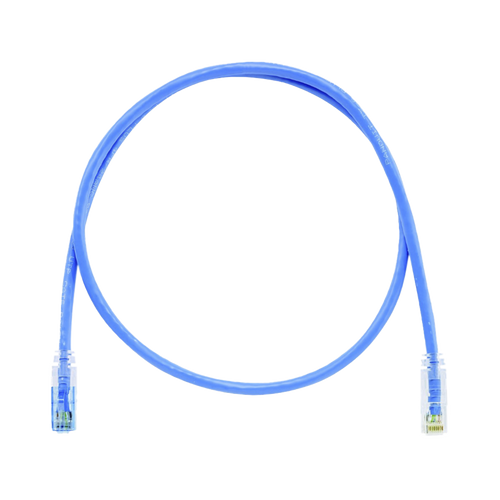 Cable de Parcheo TX6 Llaveado Azul, UTP Cat6, 24 AWG, CM, Color Azul, 7ft