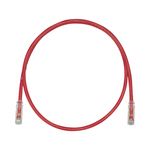 Cable de Parcheo TX6, UTP Cat6, 24 AWG, CM, Color Rojo, 15ft