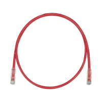 Cable de Parcheo TX6, UTP Cat6, 24 AWG, CM, Color Rojo, 16ft