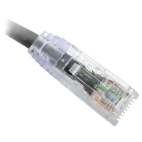 Cable de Parcheo TX6, UTP Cat6, 24 AWG, CM, Color Negro, 0.3 Metros (1 Pie)