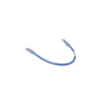 Cable de Parcheo TX6, UTP Cat6, 24 AWG, CM, Color Azul, 0.3 Metros (1 Pie)