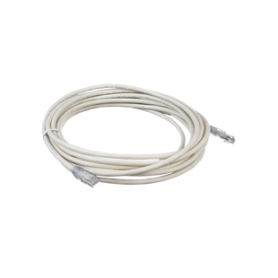 Cable de Parcheo TX6, UTP Cat6, 24 AWG, CM, Color Blanco, 6.1 Metros (20 Pies)