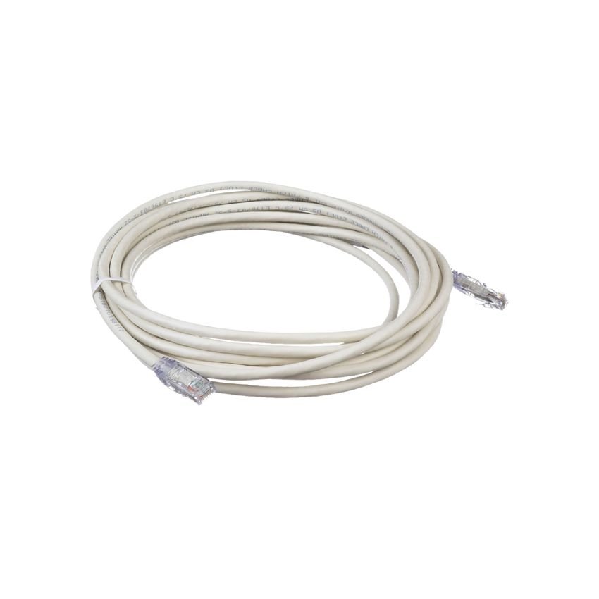 Cable de Parcheo TX6, UTP Cat6, 24 AWG, CM, Color Blanco, 6.1 Metros (20 Pies)