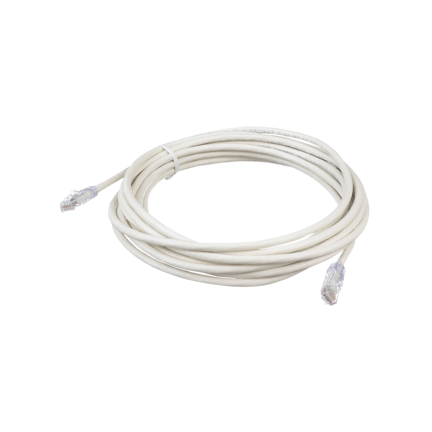 Cable de Parcheo TX6, UTP Cat6, 24 AWG, CM, Color Blanco, 6.1 Metros (20 Pies)