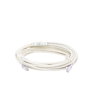 Cable de Parcheo TX6, UTP Cat6, 24 AWG, CM, Color Blanco Mate, 9.14 Metros (30 Pies)
