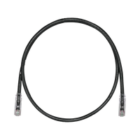 Cable de Parcheo TX6, UTP Cat6, 24 AWG, CM, Color Negro, 0.91 Metros (3 Pies)