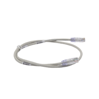 Cable de Parcheo TX6, UTP Cat6, 24 AWG, CM, Color Gris, 0.91 Metros (3 Pies)