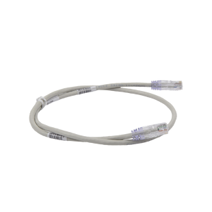 Cable de Parcheo TX6, UTP Cat6, 24 AWG, CM, Color Gris, 0.91 Metros (3 Pies)