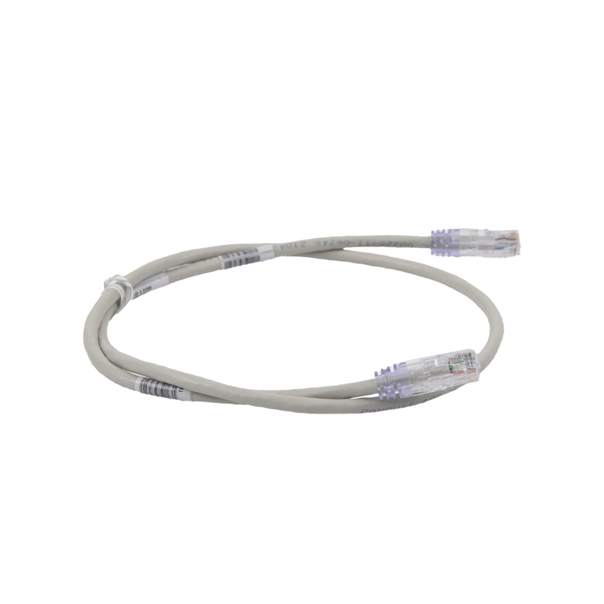 Cable de Parcheo TX6, UTP Cat6, 24 AWG, CM, Color Gris, 0.91 Metros (3 Pies)