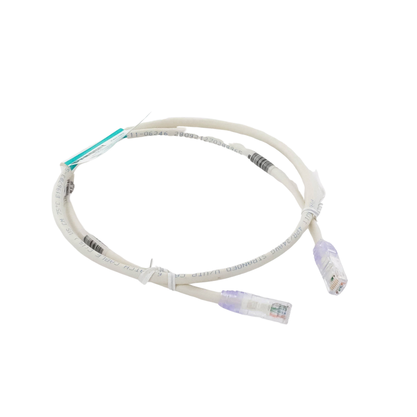 Cable de Parcheo TX6, UTP Cat6, 24 AWG, CM, Color Blanco Mate, 0.91 Metros (3 Pies)