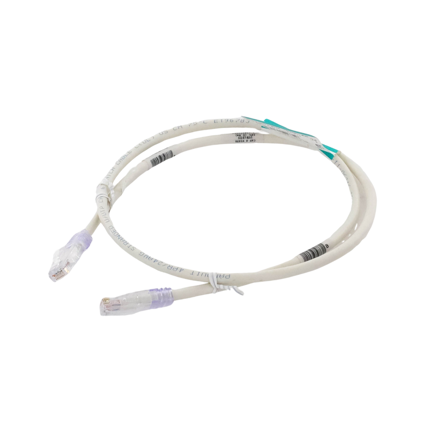 Cable de Parcheo TX6, UTP Cat6, 24 AWG, CM, Color Blanco Mate, 0.91 Metros (3 Pies)
