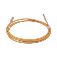 Cable de Parcheo TX6, UTP Cat6, 24 AWG, CM, Color Naranja, 1.52 Metros (5 Pies)