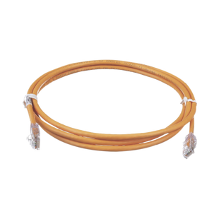 Cable de Parcheo TX6, UTP Cat6, 24 AWG, CM, Color Naranja, 1.52 Metros (5 Pies)