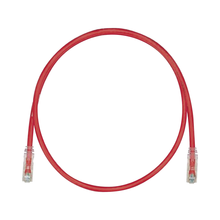 Cable de Parcheo TX6, UTP Cat6, 24 AWG, CM, Color Rojo, 5ft