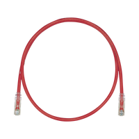 Cable de Parcheo UTP, Cat6A, 24 AWG, CM, Color Rojo, 70ft