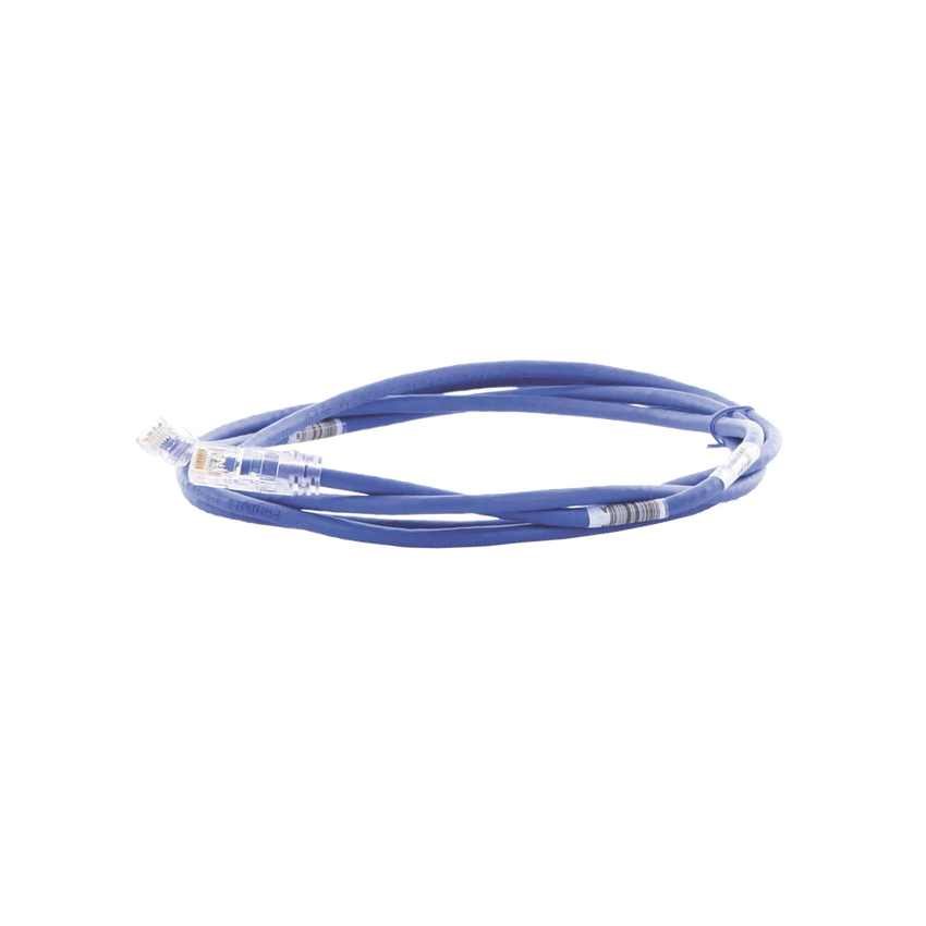 Cable de Parcheo TX6, UTP Cat6, 24 AWG, CM, Color Azul, 2.13 Metros (7 Pies)