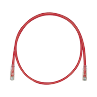 Cable de Parcheo TX6, UTP Cat6, 24 AWG, CM, Color Rojo, 7ft
