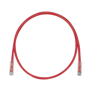 Cable de Parcheo TX6, UTP Cat6, 24 AWG, CM, Color Rojo, 7ft