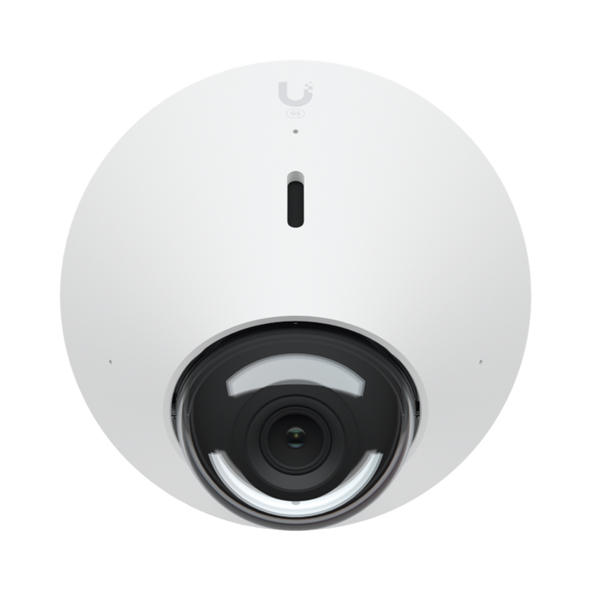 UniFi Protect Cámara G5 Dome  para interior/exterior / 2K (4MPX), ángulo 102.4°, visión nocturna IR hasta 9 mts / detecciones inteligentes / audio bidireccional / resistente a la intemperie IPx4 / antivandálica IX08