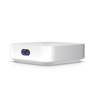 Router UniFi Ultra Express UX con WiFi 6, 1 puerto WAN GbE / 1 puerto GbE LAN. Administra hasta 4 dispositivos UniFi en modo  Gateway, o funciona como AP, hasta 50 clientes