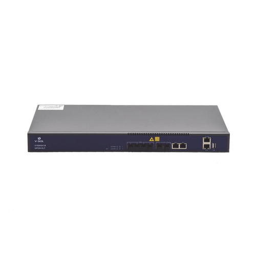 OLT de 4 puertos GPON con 4 puertos Uplink (2 puertos Gigabit Ethernet + 2 Puertos SFP+) , hasta 512 ONUS,