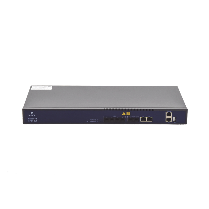 OLT de 4 puertos GPON con 4 puertos Uplink (2 puertos Gigabit Ethernet + 2 Puertos SFP+) , hasta 512 ONUS,