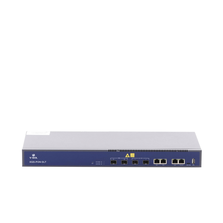 OLT Dual de 2 Puertos XGSPON/GPON / 4 Puertos Uplink (2 Puerto Gigabit RJ45 + 2 Puertos SFP/SFP+) / Hasta 512 ONUs