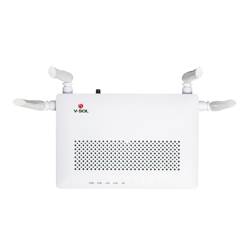ONU Dual GPON/EPON / Wi-Fi Doble Banda 2.4 y 5 GHz / Soporta MESH / 2 puertos LAN Gigabit