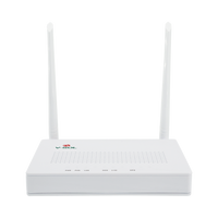 ONU Dual G/EPON con Wi-Fi en 2.4 GHz + 4 puertos LAN Gigabit, hasta 300 Mbps vía inalámbrico