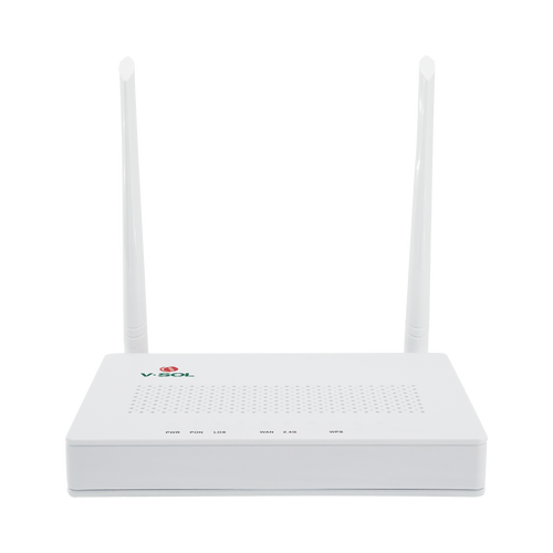 ONU Dual G/EPON con Wi-Fi en 2.4 GHz + 4 puertos LAN Gigabit, hasta 300 Mbps vía inalámbrico