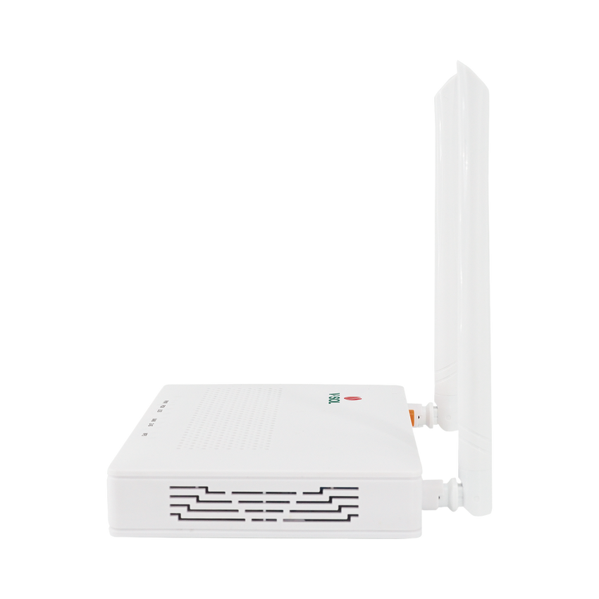 ONU Dual G/EPON con Wi-Fi en 2.4 GHz + 4 puertos LAN Gigabit, hasta 300 Mbps vía inalámbrico