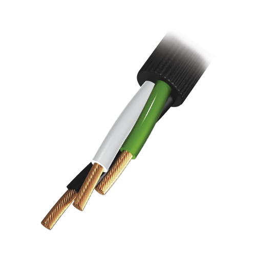Cable Eléctrico de Uso Rudo 3 Hilos Calibre 18 AWG, Hasta 600 V. Rollo de 100 m.