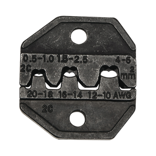 Matriz Ponchadora, Terminales  sin Aislamiento o de Cilindro Abierto, 10-20 AWG. Compatible con Pinza Ponchadora VDV200-010