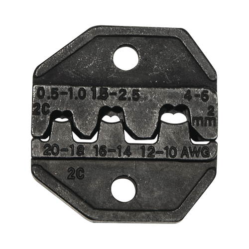 Matriz Ponchadora, Terminales  sin Aislamiento o de Cilindro Abierto, 10-20 AWG. Compatible con Pinza Ponchadora VDV200-010