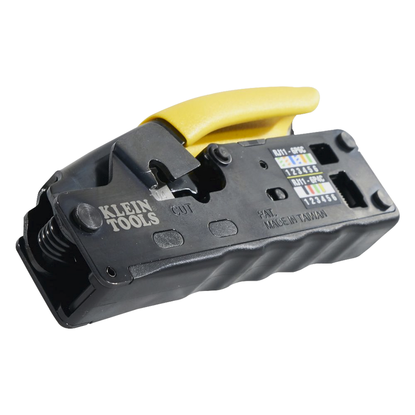 Ponchadora/Pelacables/Cortacables Compacta con Matraca para Conectores  RJ45 y RJ11/RJ12.
