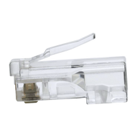 Conectores modulares de datos RJ45/CAT5e, paquete de 100 unidades.