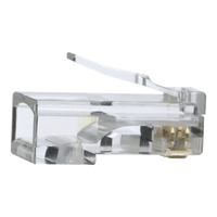 Conectores modulares de datos RJ45/CAT5e, paquete de 100 unidades.