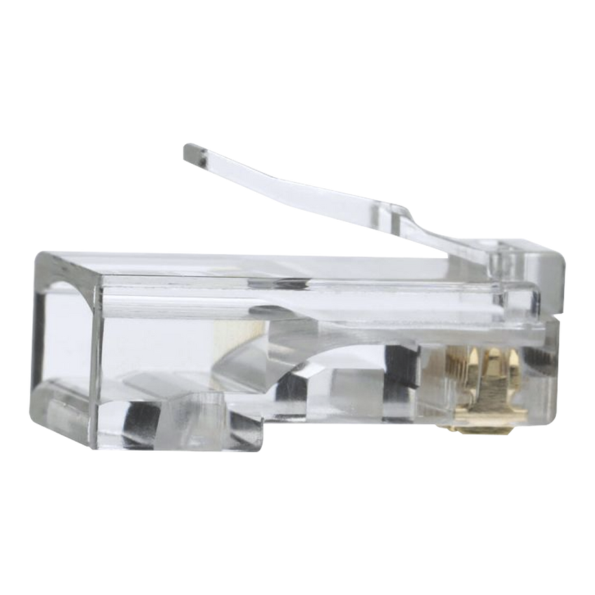 Conectores modulares de datos RJ45/CAT5e, paquete de 100 unidades.