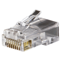 Conectores modulares de datos RJ45/CAT5e, paquete de 100 unidades.