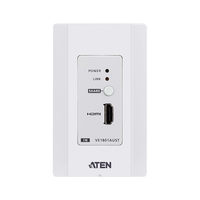 Transmisor HDMI | 4K a 40 metros | HDBaseT-Lite con placa de pared estadounidense/PoH