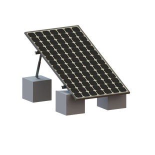 Montaje para Panel Solar, Riel "8" de 1400mm para Módulos con Espesor de 35mm, Velocidad de Viento Máx. 136km/h (20° a 45°)