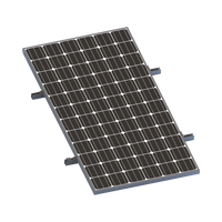 Kit De Minirieles Para Panel Solar Arreglo 1X1 Para Instalación Plano En Lámina