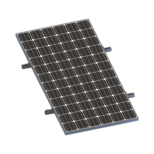 Kit De Minirieles Para Panel Solar Arreglo 1X1 Para Instalación Plano En Lámina