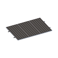 Kit De Minirieles Para Panel Solar Arreglo 1X3  Para Instalación Plano En Lámina