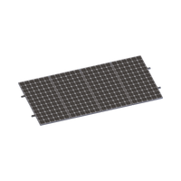 Kit De Minirieles Para Panel Solar Arreglo 1X4 Para Instalación Plano En Lámina