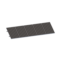 Kit De Minirieles Para Panel Solar Arreglo 1X5 Para Instalación Plano En Lámina